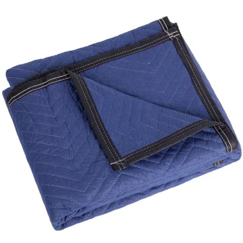 Heavy Duty Moving & Packing Blanket - 80\" x 72\" (40 lb/dz Weight) - Professional Quilted Shipping Thick Furniture Pad (8 Blankets)