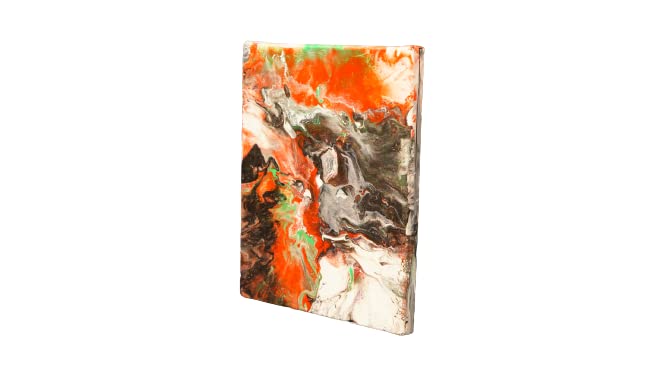 Jaffri Creations Modern art Acrylic Painting Abstract pour Painting size Bed Room,Living Room,office Dinning Room 12x12 inc