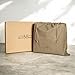MayaCraft Personalized Handmade Genuine Leather Tote Bag, Camel, Medium