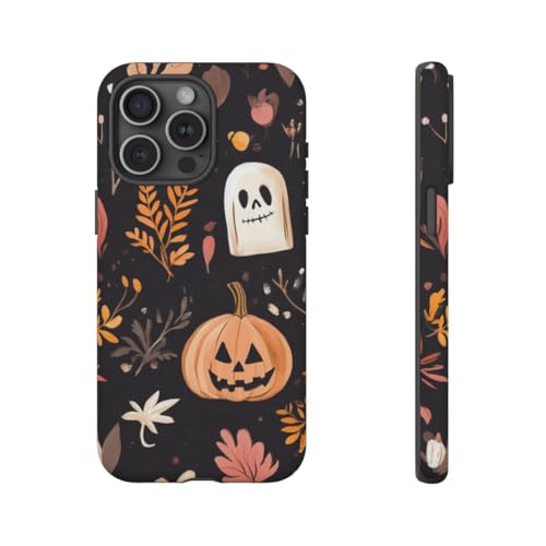 Coque iPhone 15 Pro Max Halloween rigide mate noire