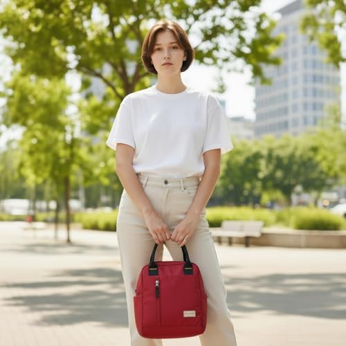 Image of Outrider Polyester Jumbo Lunch Bag,Lunch Bag for Office Men, Women and Kids, Quality Tiffin Bag for School, Picnic, Work, Carry Bag for Lunch Box,12 litres, Multicolor