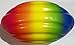 Security Engineering Rainbow Fluted Soft Football, 5 Inch