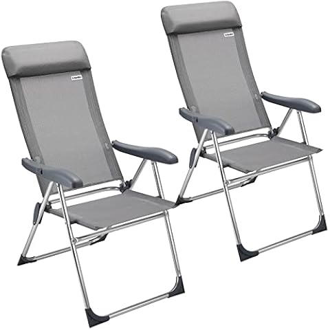 CASARIA High Back Folding Garden Chairs Set Cover