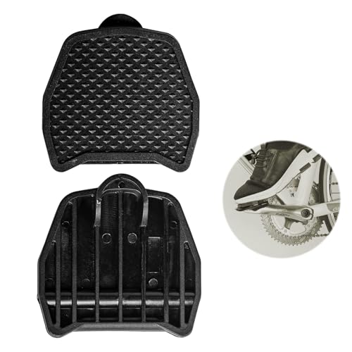 Placa de Pedal Compatible con Shimano SPD-SL sin Clip, Adaptador Universal para Convertir Pedales Automáticos en Pedales Planos, Ligero y Antideslizante, Instalación Rápida y Fácil