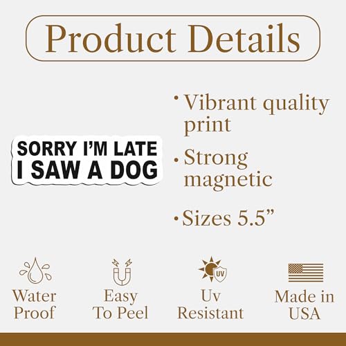 Imán decorativo para amantes de perros de 5.5 pulgadas miniatura 2