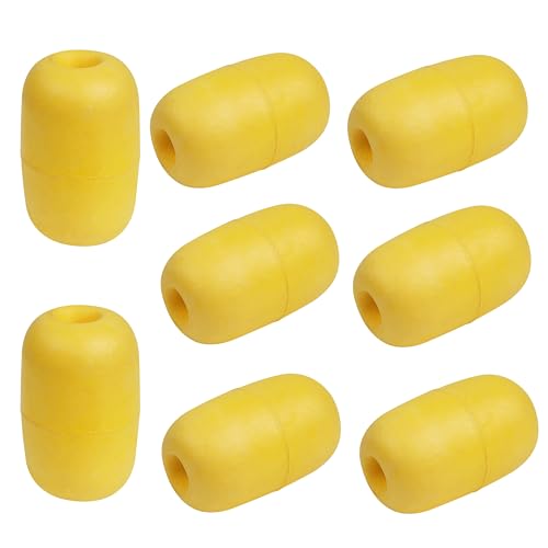 JOGFFDE Rope Floats Marine Buoys Floats Deep Water Fishing Marker Buoys Bulk Crab Trap Buoy Floats Marine Anchor Rope Float for Boats Swimming Kayak Crabbing Trail Dock Pool(Y30-8PCS)
