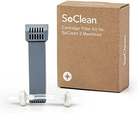 SoClean Genuine Replacement Cartridge Filter Kit for SoClean 2 Machines | Includes One Filter Cartridge and One Check Valve | Authentic OEM Part with Full Warranty | New Eco-Friendly Packaging