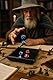 Quadratische Würfelbahn aus hochwertigem PU-Leder, faltbar, für Würfelspiele, Tischspiele, DND, D&D, RPG, LDVELH, Buch Spiele,