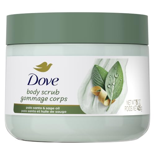 Dove Limited Edition Body Scrub Palo Santo & Sage Oil For Exfoliated & Hydrated skin 15 OZ