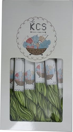 Image of KCS Big skeins of 25 Meters Size 25 Color Variegated Cross Stitch Stranded Threads,6 skeins,94