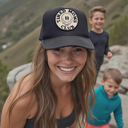 Image of Friday Feelin' Trucker Hat Women Baseball Cap Western Adjustable American Trucker Hats Fitted Mom Cap All Occasion- One Size