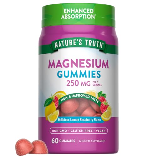 Nature's Truth Magnesium Gummies for Adults | 250mg | 60 Count