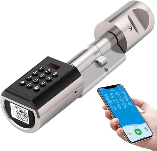 WELOCK PBL41 WiFi Smart Lock,Keyless Entry Door Lock with Auto Locking,Bluetooth App and Electronic Password,Easy Installation for 50-100mm Doors-Zinc Alloy