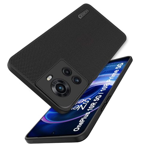 Image of TOUCCH Liquid Silicone Case Cover for OnePlus 10R 5G / 10R Prime 5G | Shock Proof Design & 360 Degree Protection| Premium Soft Black Cover for 1+ 10R / 10R Prime 5G | Silicone Sand Blast - Black
