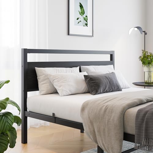 HOJINLINERO Bett 120 x 200 Bettgestell Doppelbett mit Lattenrost Schwarz – Ansicht 5