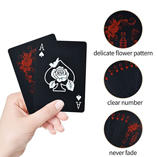 Joyoldelf Playing Cards, Waterproof Deck Of Cards With Unique Pattern & Flower Backing, Pvc Poker For Party, Game And Magic #TOP2