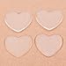 IGOGO 100 PCS Clear Heart Epoxy Stickers Adhesive Seal for Bottle Cap and Pendants 1-Inch