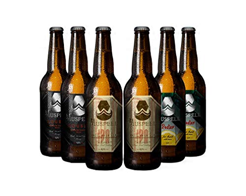 Muspell Hidromiel PACK DEGUSTACIÓN 33 cl. x6 | Double/IPA/Radler | bebida sin gluten fermentada con miel
