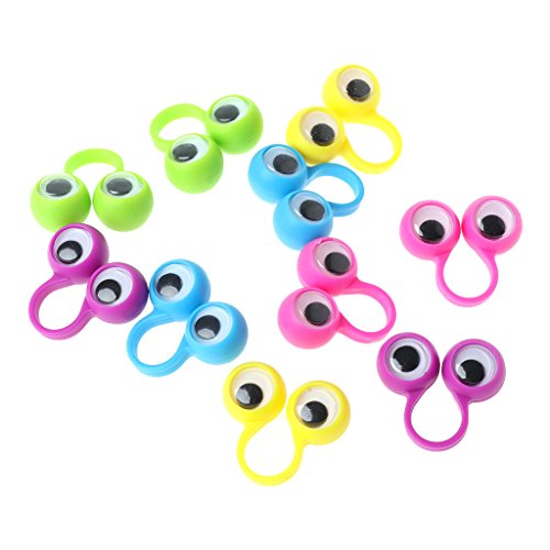 New 10 Pcs Eye Finger Puppets Eye Rings Kids Baby Toys Gift Slime Accessories