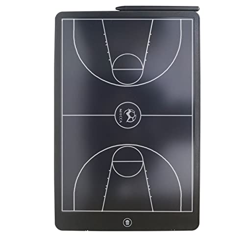 Augctoer Basketball Coach Board, Large Tactic Clipboard For Training Teaching Coaching In Youth Academy League Game Match Tactic Layout, One-Key-Lock Non-Erase Board (Basketball) #TOP5