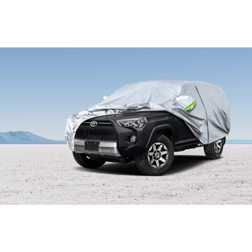 Image of Koukou SUV Car Cover Custom Fit Toyota 4Runner 4 Runner from 1995 to 2025, Waterproof All Weather for Automobiles, Sun Rain Dust Snow Protection.