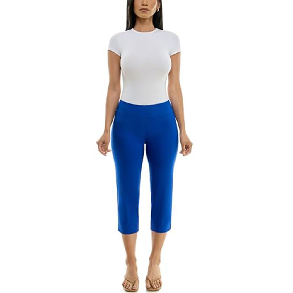 Zac Rachel Womens Pull-on Slim Leg Crop Pant