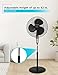 BLACK+DECKER 18-Inch Stand Fan with Pedestal Base, Height Adjustable Pedestal Fan with Remote and Touch Control Panel, Free Standing Fan with 90-Degree Oscillating and 3-Speed Settings, Black