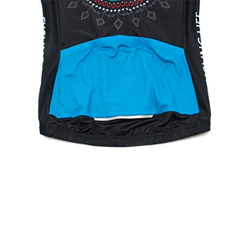 Image of Cycling Jerseys Women Bike Shirts Short Sleeve Bicycle Clothes Breathable Stretch Labric Bicycle Uniforms