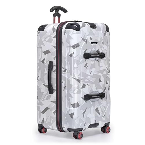 Image of Traveler's Choice Maxporter II Polycarbonate Hardside Trunk with Spinner Wheels, White Camo, 31-Inch Large Trunk