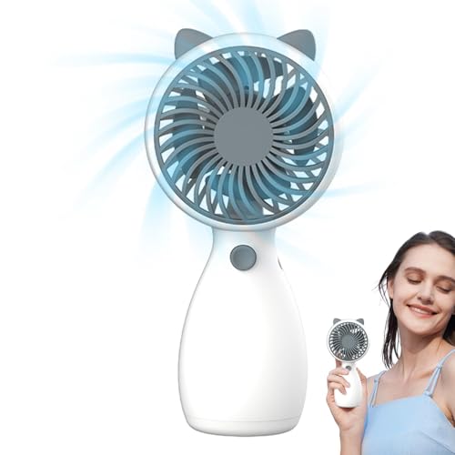 Petit ventilateur rechargeable, ventilateur manuel alimenté par batterie, petit ventilateur de poche, ventilateurs portables portables, petits ventilateurs rechargeables alimentés par batterie avec