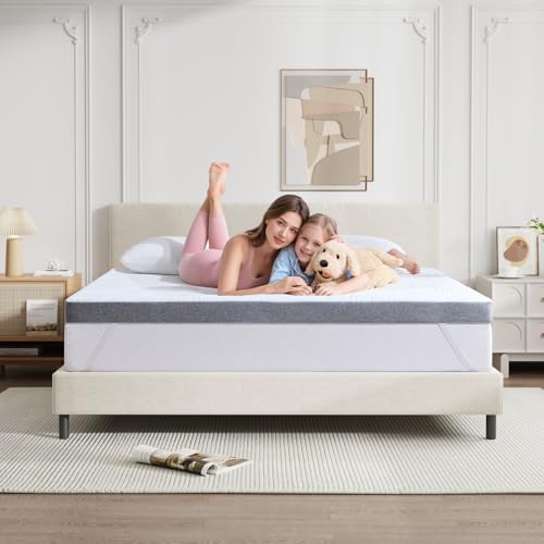 Slufra 3 Inch Mattress Topper Twin，Cooling Gel Memorys Foam Mattress Topper, Pressure Relieving Layers with Removable Washable Cover, 39 * 75 Inch by Slufra - Image 6