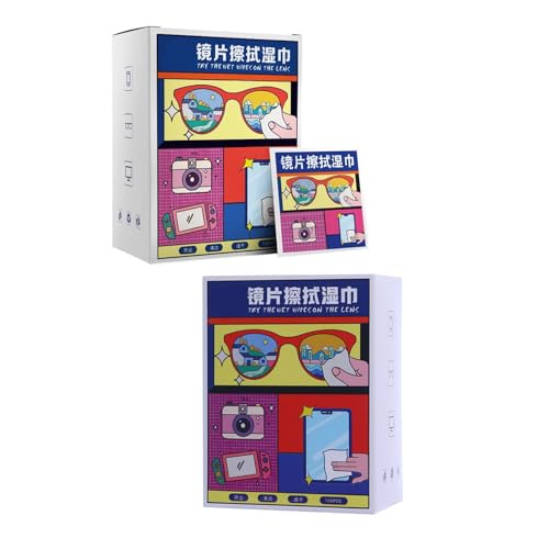 Limpiador de lentes desechables (paquete de 200) para limpiar lentes y cámaras, lentes y pantallas