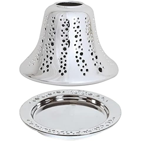 Aroma Accessories Iridium Ceramic Candle Shade & Tray Cover
