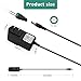TTODDE AC/DC 6V 2A Adapter Power Supply 12W 100-240V with 4.0x1.7mm & 3.5x1.35mm Plugs - Universal 6V Device Charger (200mA-2A Compatible)