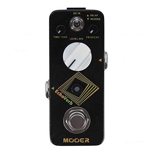 MOOER ECHOVERB Pedal reverb y delay para guitarra, MRV4