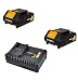 Produktbild 2 x Batavia 7062517 Lithium-Ion Akku 18V 2.0 Ah Ersatzakku Systemakku + Schnellladegerät Orange/Schwarz passend für alle Batavia Geräte aus der MaxxPack Collection