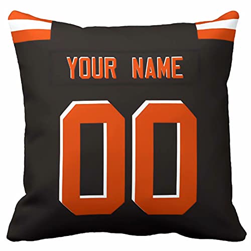 Image of ANTKING Throw Pillow 2 Pack with Custom Name and Number Personalized Gift for Men Women Boys