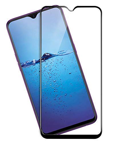 Image of Screen Protector for Oppo F9 / F9 Pro (Black) Tempered Glass Edge-to-Edge 6D Screen Guard With Installation Kit