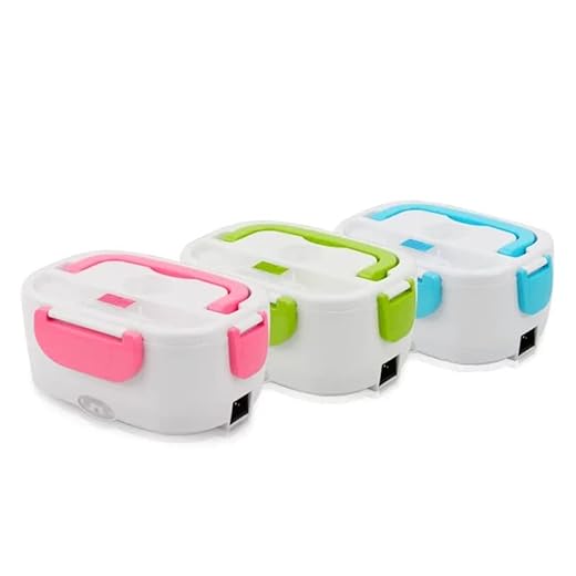 Marmita Elétrica Lancheira Aquecedor de Alimentos 220V 12/24V Portátil Azu