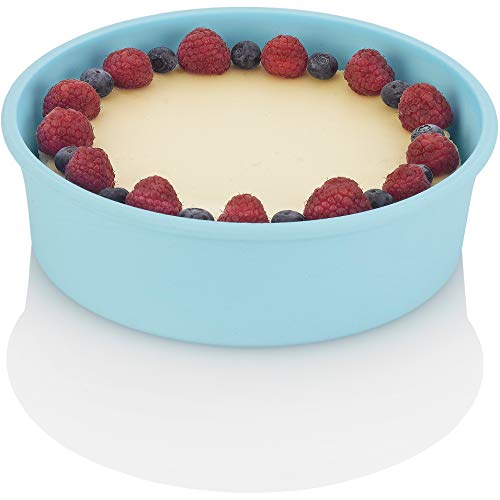 Zavor Silicone Baking Dish & Round Cake Pan Mold for 6Qt & Larger Pressure Cookers, Multicookers, Instant & Stock Pots | BPA-free, Non-scratch Pressure Cooker Accessories Collection, Blue (ZACMIDI22)