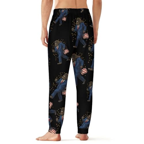 Sasquatch Bigfoot For Presidents Breathable Mens Pajama Pants Lounge Sleep PJ Bottoms Sleepwear Jogger2
