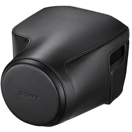 Funda de Cuero para Cámara Sony, Negra miniatura 1