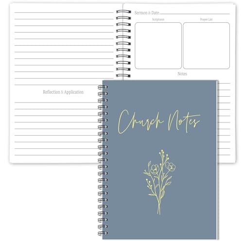 Gersoniel Church Notes Journal Sermon & Podcast Christian Notebook Guided Journal to Write Key...