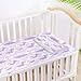 Cute Animal Crocodiles Rainbows Pastel Purple Cooling Baby Washable Mattress 28