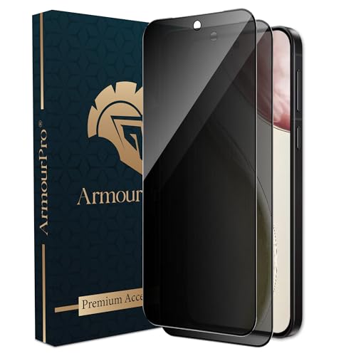 Image of ArmourPro Anti-Spy Privacy Tempered Glass for Vivo X300 / Vivo X200 FE - Anti Peeping Screen Protector, Edge to Edge Full Coverage, 9H Hardness, Easy Installation Kit | Pack of 2