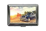 Metallhülle für Zigaretten Zigarettenetui Box Nostalgie Auto Retro Oldtimer Bedruckt