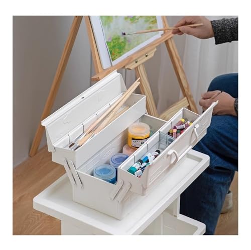 Boîte à outils blanche compacte pour optimiser le rangement maison - 7