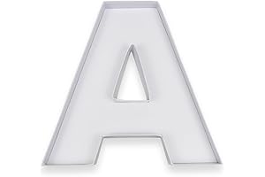 10"A Shaped Cardboard Letter Mache Chocolate Sweets Candy Container Box (White,A )