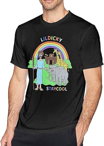 Photo de Limeiren Ayobox Lil Dicky Love Earth Unisex 100% Cotton Short-Sleeve T-Shirts Black XXL
