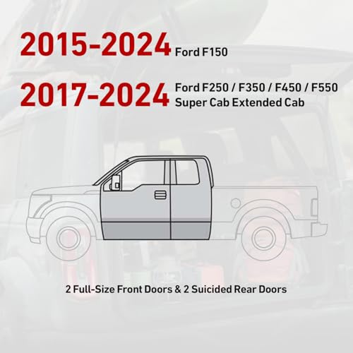 Estribos TIOYAR para Ford F150 F250 2015-2025 miniatura 6